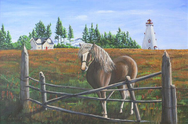 Lazy Autumn Island Day - SOLD